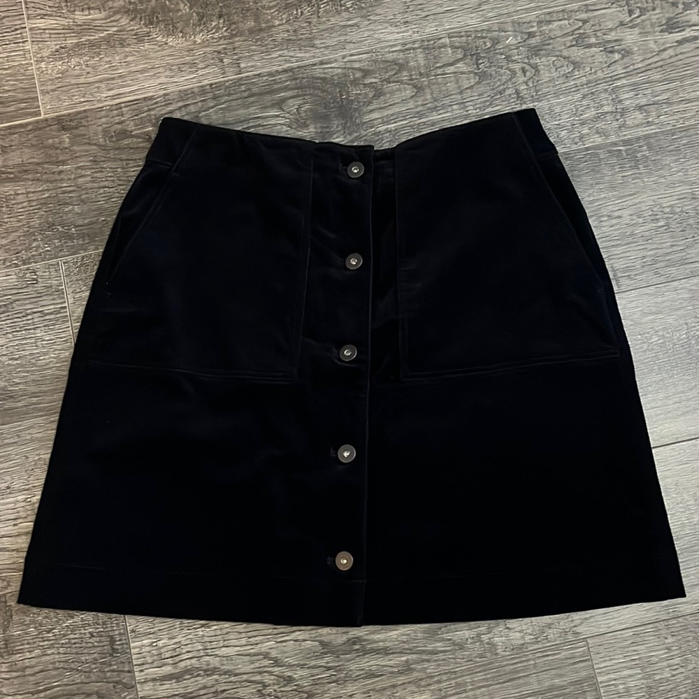Black corduroy skirt